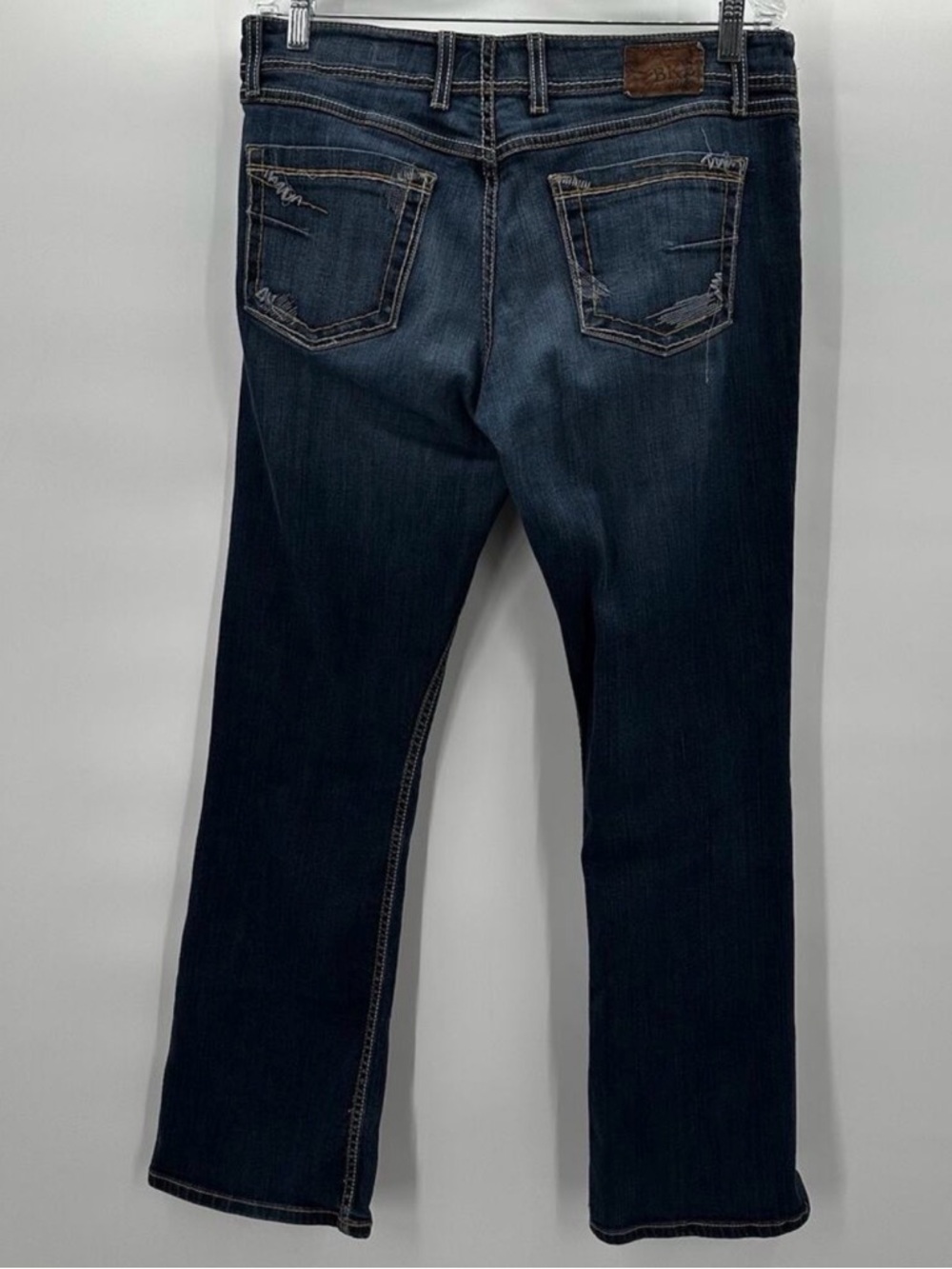 Buckle BKE Jeans Womens 32 Blue Bootcut Wendi Midrise Thick Stitch‎ Casual